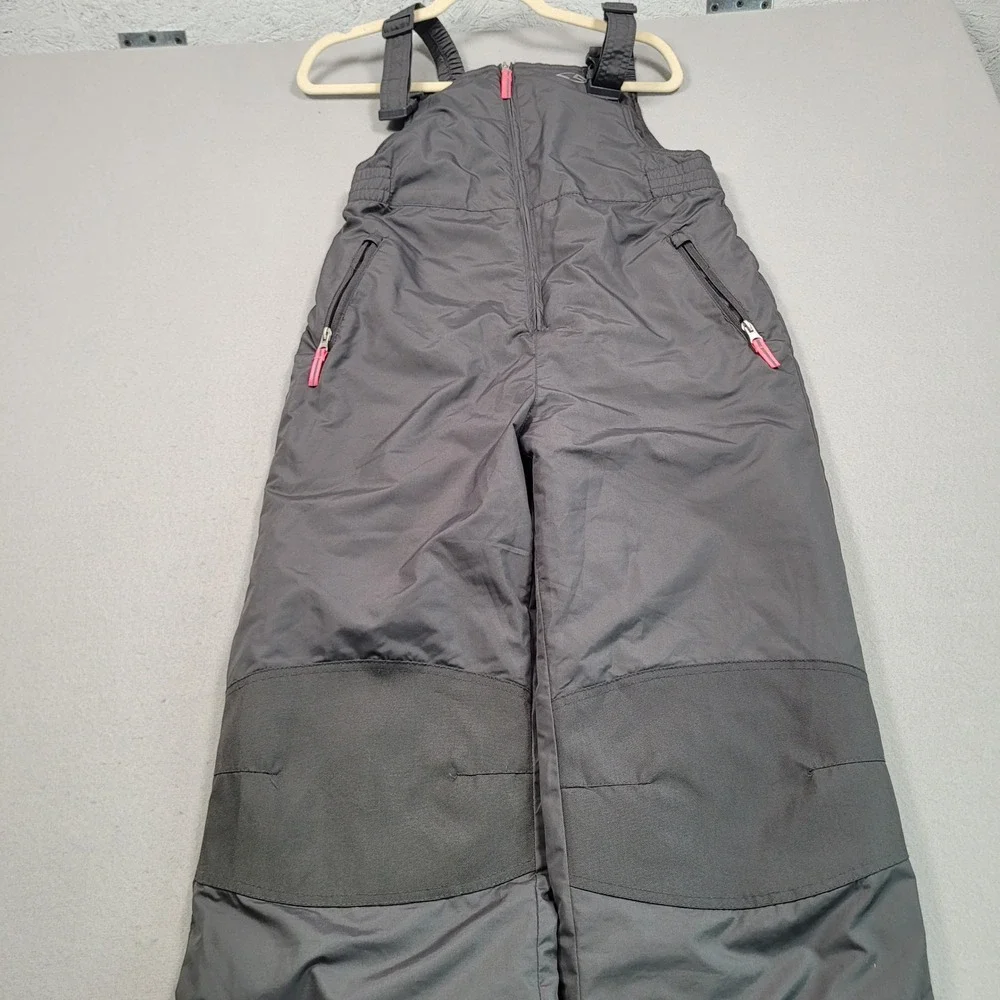 Champion Kids Gray Venture Dry Snow Bib Overalls Ski Pants XL 14-16 L5764B